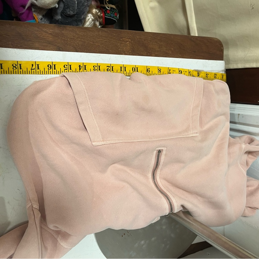 Free people pullover pink intercept 1/2 zipped hoodie - Picture 13 of 14